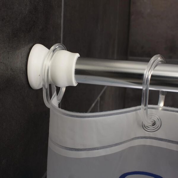 RIDDER Tringle de rideau de douche télescopique 110-245cm Chromé 55300