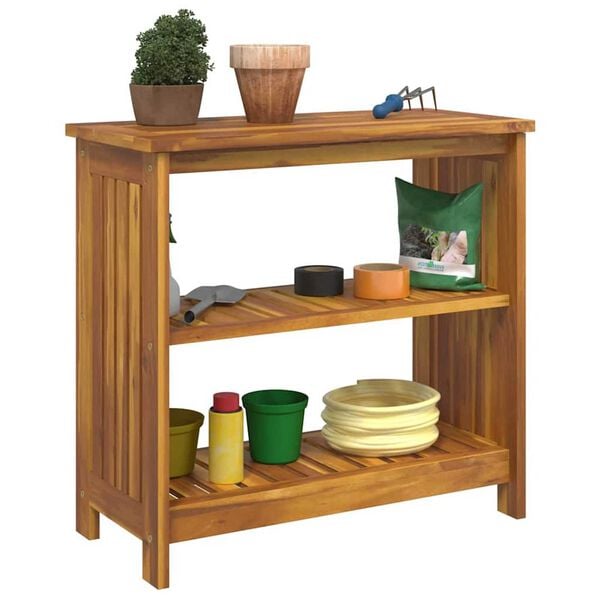 vidaXL Armoire de jardin Naturel 75 x 35 x 70cm Bois d'Acacia Massif