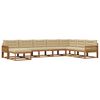 vidaXL Ensemble de canap&eacute;s d'ext&eacute;rieur 8 pc Naturel et Beige
