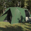 vidaXL Tente D&ocirc;me avec toit avec stockage Vert 455 x 252 x 178 cm