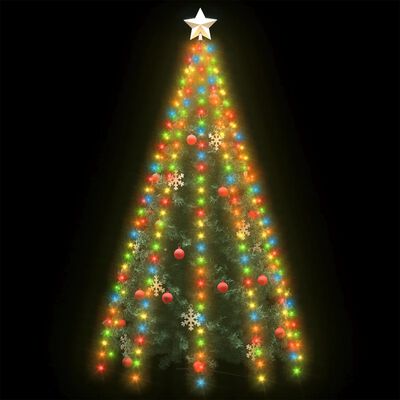 vidaXL Guirlande lumineuse d'arbre de Noël 250 LED colorées 250 cm