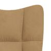 vidaXL Chaise de relaxation Marron Velours
