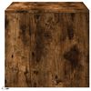vidaXL Table basse avec lumi&egrave;res LED ch&ecirc;ne fum&eacute; ois d'ing&eacute;nierie