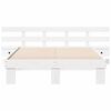 vidaXL Cadre de lit avec t&ecirc;te de lit Blanc 135 x 190 cm Pin massif