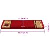 vidaXL Tapis d'escalier autocollants 15 pcs 65x21x4 cm Rouge