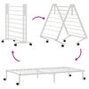 vidaXL Cadre de lit sans matelas pliable blanc 90x200 cm acier