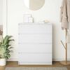 vidaXL Buffet blanc 80x35x99 cm bois d&rsquo;ing&eacute;nierie