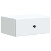 vidaXL Cabinet de chevet mural avec tiroir Blanc 49 x 34,5 x 20 cm