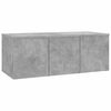 vidaXL Meuble TV Gris b&eacute;ton 80x34x30 cm Bois d'ing&eacute;nierie