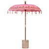 vidaXL Parasol balinais avec base Rose &Oslash; 180-190 cm