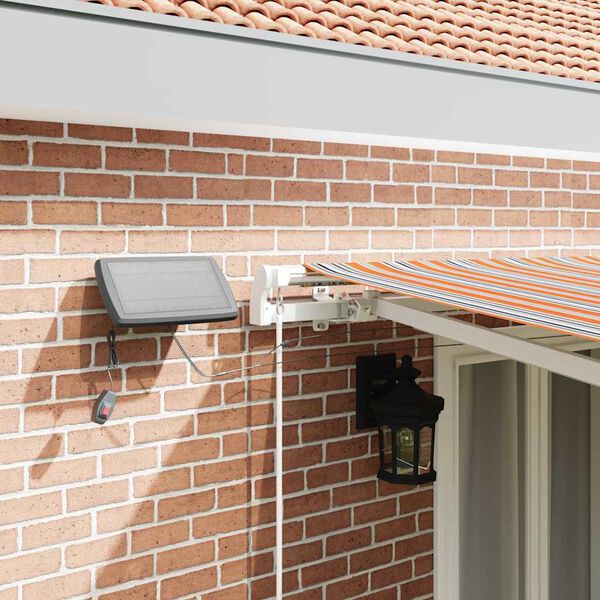 vidaXL Auvent R&eacute;tractable Multicolore 500 &times; 300 cm Tissu et M&eacute;tal