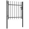 vidaXL Portail de porte Boxtel avec t&ecirc;te pointue 100x75 cm