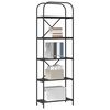 vidaXL &Eacute;tag&egrave;re Ch&ecirc;ne noir 60 x 30 x 183 cm Bois d'ing&eacute;nierie