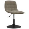 vidaXL Chaises pivotantes &agrave; manger lot de 6 gris clair velours
