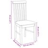vidaXL Chaises à manger coussins 2 pcs marron bois massif caoutchouc