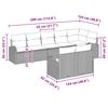 vidaXL Ensemble de canap&eacute; de jardin 8 pcs polyrotin