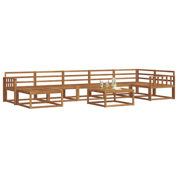 vidaXL Ensemble de canap&eacute;s d'ext&eacute;rieur 8 pcs Naturel