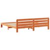 vidaXL Cadre de lit sans matelas cire marron 180x200cm bois pin massif