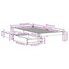 vidaXL Cadre de lit sans matelas 90x190 cm bois de pin massif