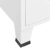 vidaXL Garde-robe Blanc 90x50x180 cm M&eacute;tal