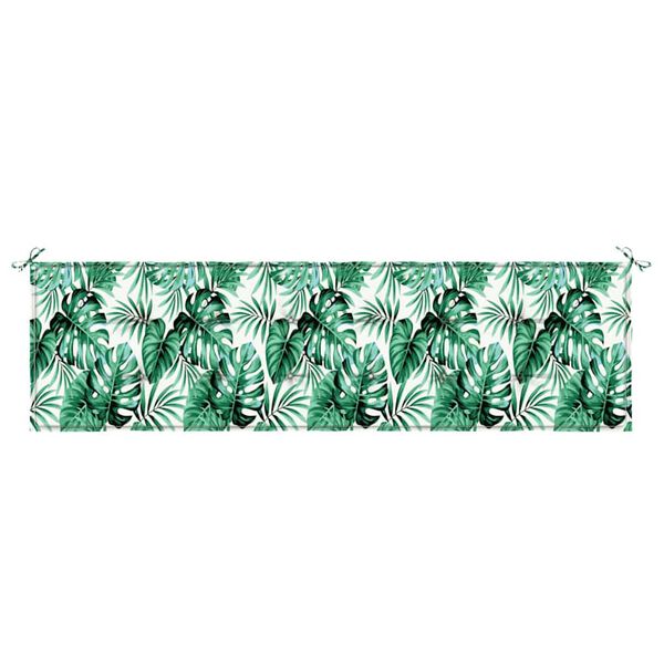 vidaXL Coussin de banc de jardin Vert 180 x 50 x 4 cm Tissu Oxford