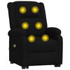 vidaXL Fauteuil de massage Noir Tissu