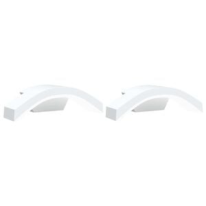 vidaXL Appliques murales LED d'ext&eacute;rieur 2 pcs blanc
