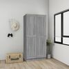 vidaXL Garde-robe Sonoma gris 82,5x51,5x180 cm Bois d'ing&eacute;nierie