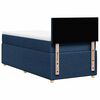 vidaXL Sommier &agrave; lattes de lit avec matelas Bleu 90x200 cm Tissu