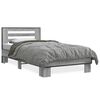 vidaXL Cadre de lit sans matelas sonoma gris 90x200 cm