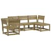 vidaXL Salon de jardin 5 pcs bois de pin impr&eacute;gn&eacute;