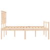 vidaXL Lit pour personne &acirc;g&eacute;e sans matelas 140x190 cm bois massif