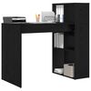 vidaXL Bureau Chêne noir 108 x 55 x 103.5 cm Bois d'ingénierie