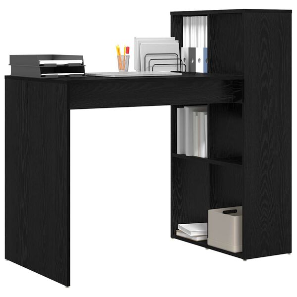vidaXL Bureau Chêne noir 108 x 55 x 103.5 cm Bois d'ingénierie