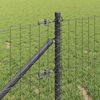 vidaXL Cl&ocirc;ture avec poteau Gris 0,4 x 50 m Acier et PVC