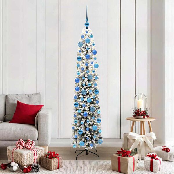 vidaXL Sapin de No&euml;l artificiel Vert 180 cm PVC et acier et plastique