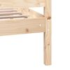 vidaXL Cadre de lit sans matelas bois massif 120x200 cm