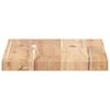 vidaXL &Eacute;tag&egrave;res flottantes 2 pcs 40x20x2 cm acacia massif non trait&eacute;