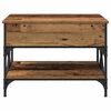 vidaXL Table basse Bois Ancien 70x50x50cm Bois d'ing&eacute;nierie