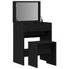 vidaXL Coiffeuse Ch&ecirc;ne noir 60 x 40 x 75 cm Bois d'ing&eacute;nierie