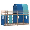 vidaXL Lit superpos&eacute; sans matelas bleu 80x200 cm bois de pin massif