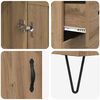 vidaXL Haut Armoire avec tiroir Ch&ecirc;ne artisanal 69,5 x 34 x 180 cm