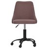 vidaXL Chaises pivotantes &agrave; manger lot de 4 marron tissu