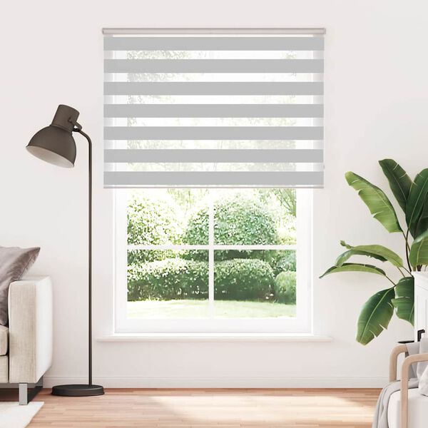 vidaXL Store z&egrave;bre gris clair largeur du tissu 155,9 cm polyester