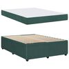 vidaXL Cadre de lit avec matelas Vert fonc&eacute; 140 x 200 cm tissu