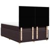 vidaXL Sommier &agrave; lattes de lit avec matelas Marron fonc&eacute; 140x190 cm