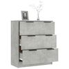 vidaXL Buffet Gris b&eacute;ton 60x30x70 cm Bois d'ing&eacute;nierie