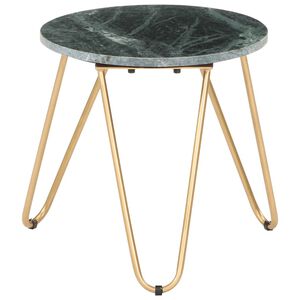 vidaXL Table basse Vert 40x40x40 cm Pierre v&eacute;ritable et texture marbre