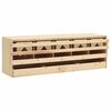 vidaXL Pondoir 5 compartiments 117x33x38 cm bois de pin massif