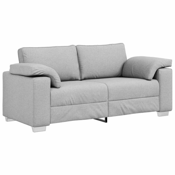 vidaXL Canap&eacute; 140cm Gris nuage tissu